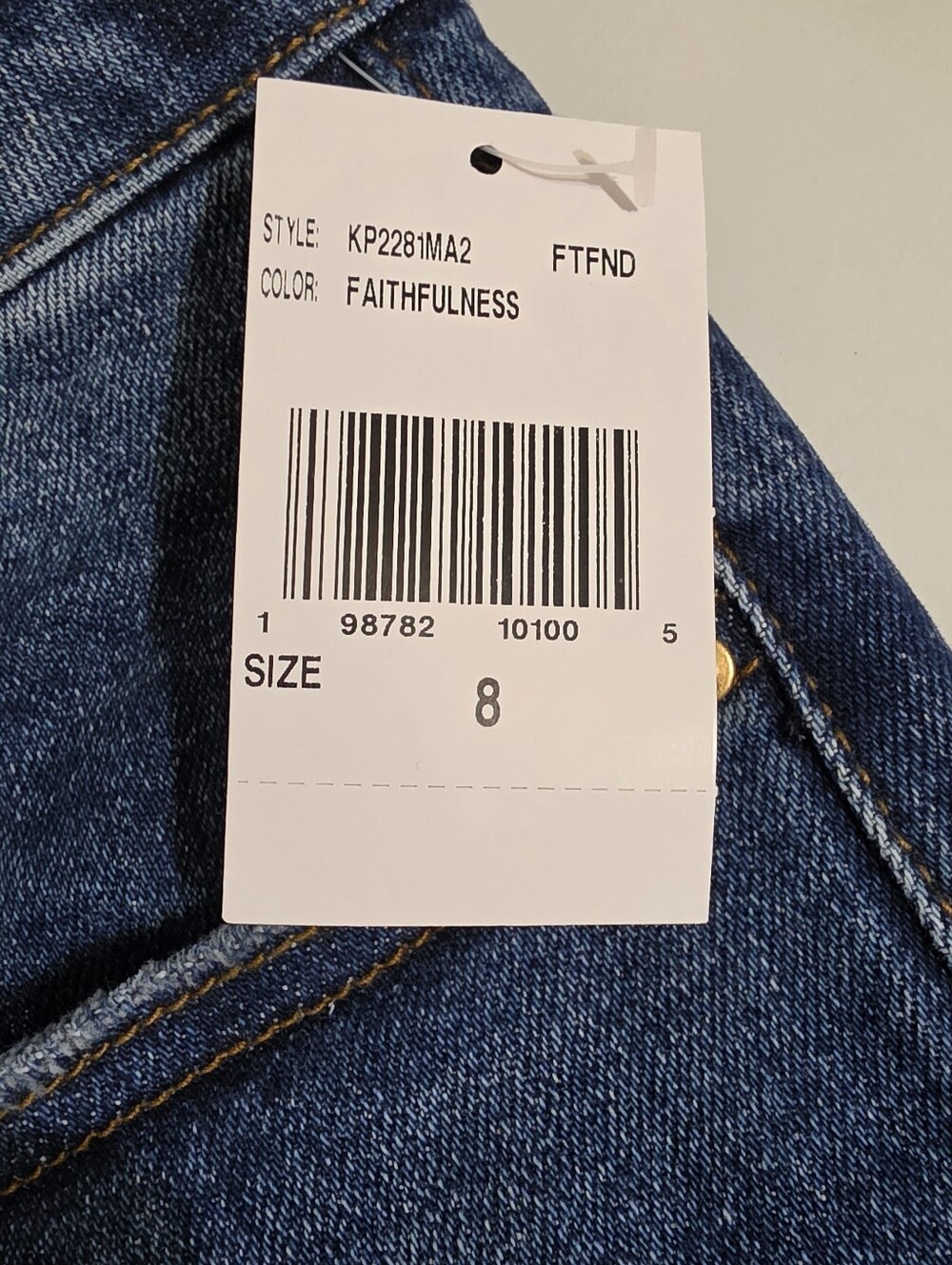 KUT From The Kloth Sienna Wide Leg Jeans Womens Size 8 Mid Rise Cuffed NEW - Picture 4 of 13